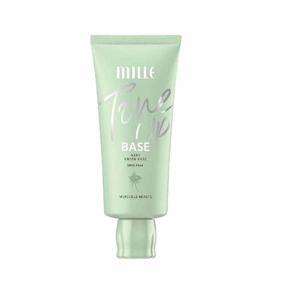 MILLE เบสเขียว Super Whitening Rose Green Base SPF30 PA++ Face Fix 30 กรัม