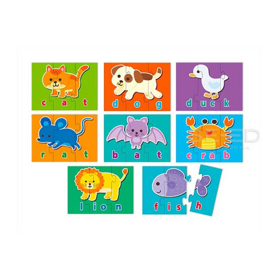 หนังสือ Animals Jigsaw กล่องสีเขียว