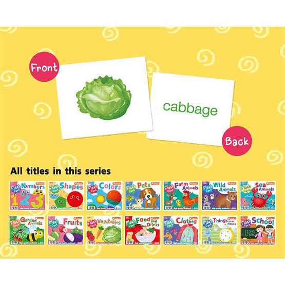 flash cards vegetables