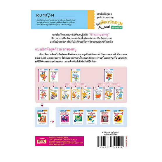 หนังสือ kumon ชุดก้าวแรกของหนู มาตัดกระดาษกันเถอะ มหัศจรรย์สัตว์โลก