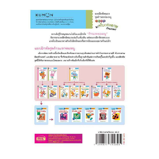 หนังสือ kumon ชุดก้าวแรกของหนู มาพับกระดาษกันเถอะ เล่ม 2