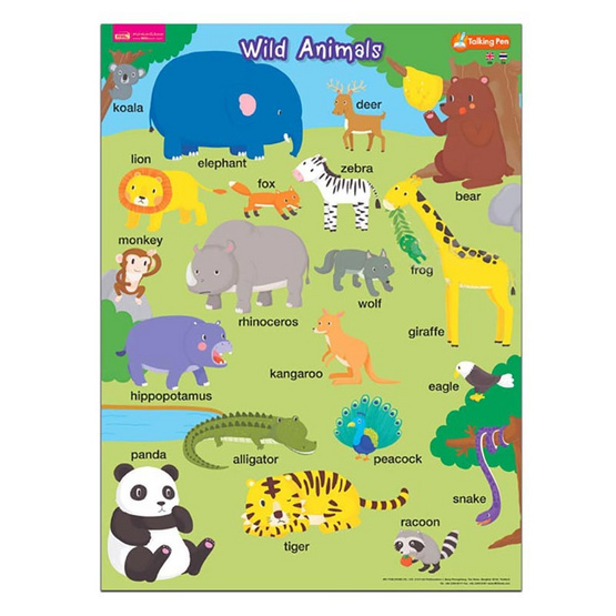 โปสเตอร์พลาสติก Wild Animals