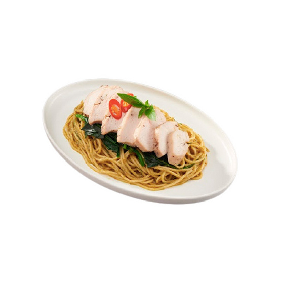 เชฟแคร์ สปาเกตตี้ซอสเขียวหวานและอกไก่ 275 กรัม เชฟแคร์ สปาเกตตี้ซอสเขียวหวานและอกไก่ 275 กรัม