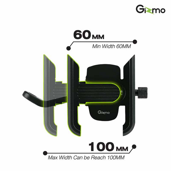 Gizmo แท่นยึดโทรศัพท์สำหรับรถมอเตอร์ไซค์ ติดกระจกมองข้าง รุ่น GH-030