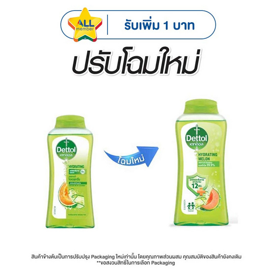 เดทตอล เจลอาบน้ำ สูตรไฮเดรติ้ง 250 กรัม