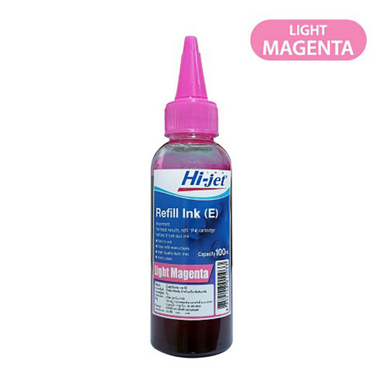 Hi-jet หมึกเติม Inkjet (E / Light-Magenta) 100 ml.