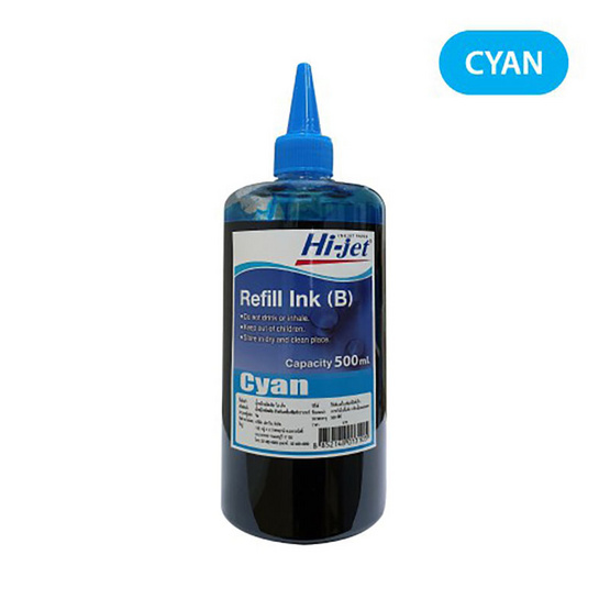 Hi-jet หมึกเติม Inkjet (B / Cyan) 500 ml.