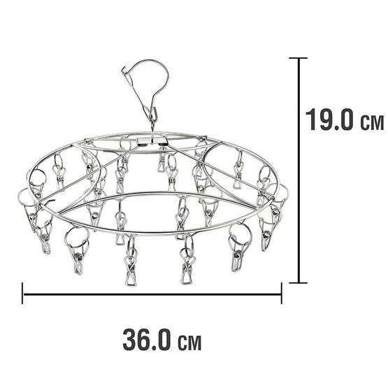 Easy & Perfect ที่หนีบผ้าสแตนเลส รุ่น EP-T11 (24 หนีบ)