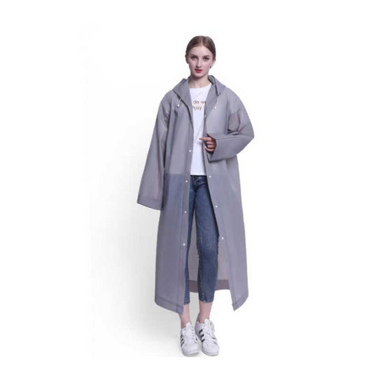 Rain coats ชุดกันฝน เสื้อคลุมกันฝน Free Size พร้อมรองเท้าบูธคลุมกันฝน (XL) Grey Rain coats ชุดกันฝน เสื้อคลุมกันฝน Free Size พร้อมรองเท้าบูธคลุมกันฝน (XL) Grey