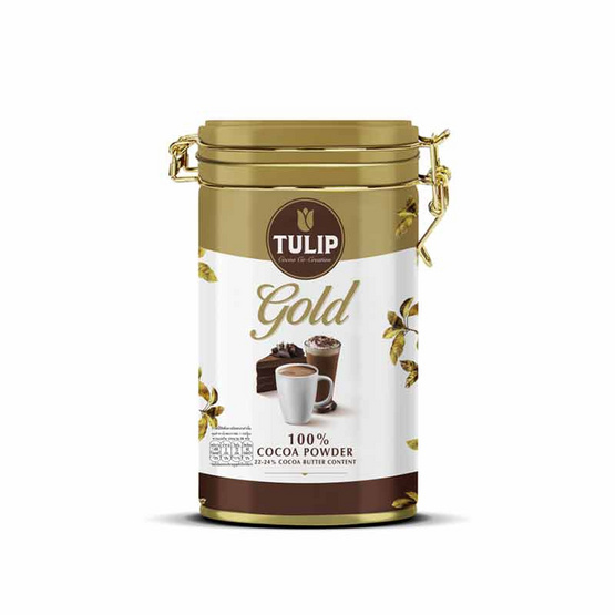 ทิวลิปโกลด์ เครื่องดื่มโกโก้ชนิดไขมันโกโก้ 22-24% 350 กรัม