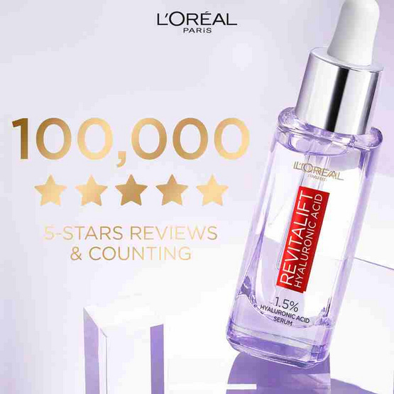 ลอรีอัล ปารีส รีไวทัลลิฟท์ ไฮยาลูรอนิค แอซิด รีพลัมปิ้ง เซรั่ม 30 มล.