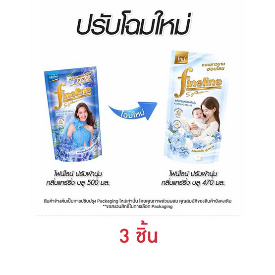 ไฟน์ไลน์ น้ำปรับผ้านุ่ม กลิ่น แคร์ริ่ง บลู สีฟ้า 470 มล. ไฟน์ไลน์ น้ำปรับผ้านุ่ม กลิ่น แคร์ริ่ง บลู สีฟ้า 470 มล.