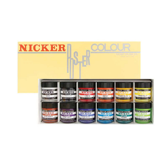 NICKER สีโปสเตอร์ 12 สี 40 มล.