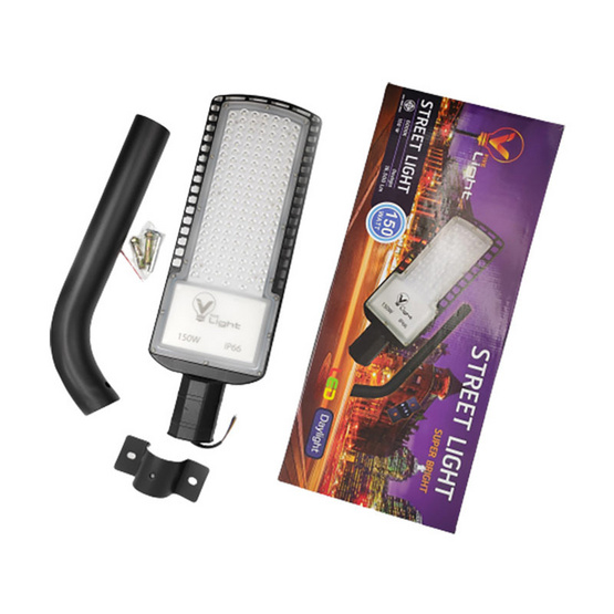 V Five Light โคมไฟถนน Super Bright 150W Daylight