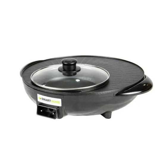 SMARTHOME เตาปิ้งย่างอเนกประสงค์พร้อมหม้อสุกี้ รุ่น SM-EG1302