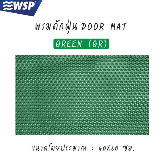 WSP พรมดักฝุ่นรุ่น WORM MAT สีเขียว ขนาด 40x60ซม.