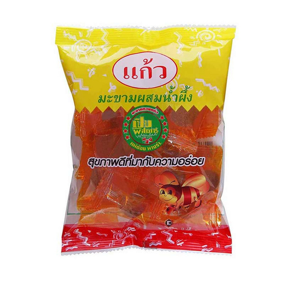 แก้ว มะขามกวนผสมน้ำผึ้ง 70 กรัม (แพ็ก 5 ชิ้น) แก้ว มะขามกวนผสมน้ำผึ้ง 70 กรัม (แพ็ก 5 ชิ้น)