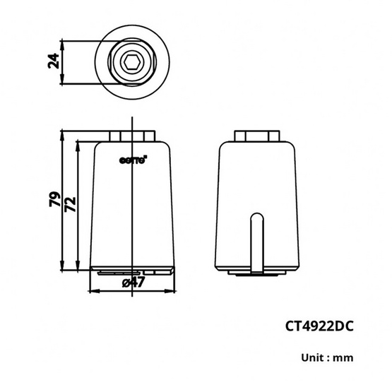 Cotto รุ่น CT4922DC ชุดก๊อกเซ็นเซอร์สำหรับก๊อกซิงค์