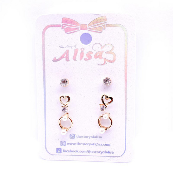 Alisa ต่างหูแฟชั่น EARRING FASHION B1