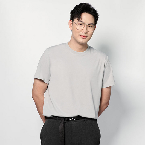 M2S Lifestyle เสื้อยืดคอกลมชาย เทา M2S Lifestyle เสื้อยืดคอกลมชาย เทา