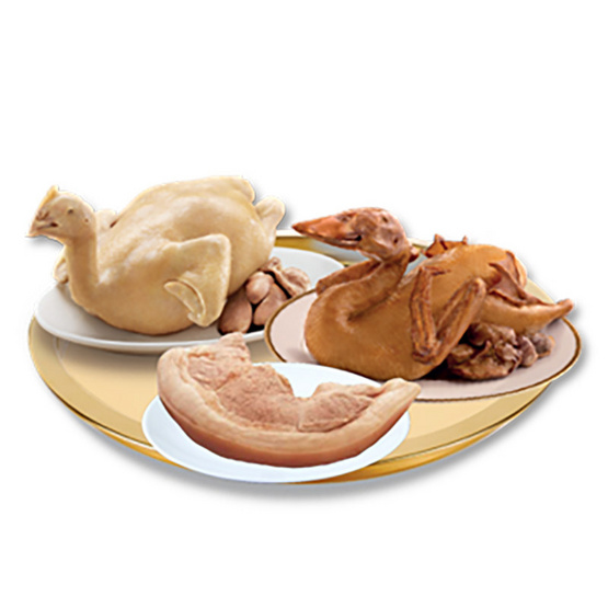 ชุดไหว้ซาแซ (ไก่ เป็ด สะโพกหมูต้ม) ชุดไหว้ซาแซ (ไก่ เป็ด สะโพกหมูต้ม)