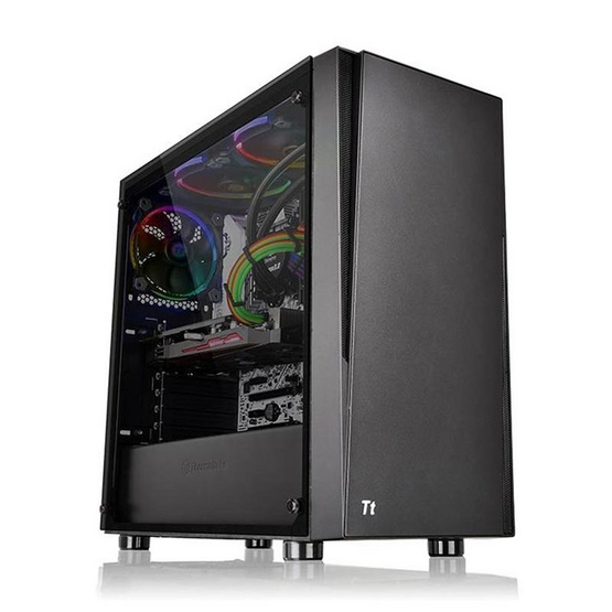 Thermaltake เคสคอมพิวเตอร์ Versa J21 Tempered Glass Edition