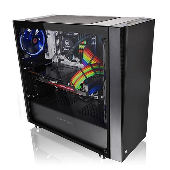 Thermaltake เคสคอมพิวเตอร์ Versa J21 Tempered Glass Edition