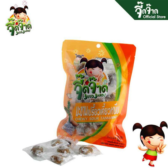 จี๊ดจ๊าด มะขามเปรี้ยวเคี้ยวหนึบ 40 กรัม (แพ็ก 6 ชิ้น)