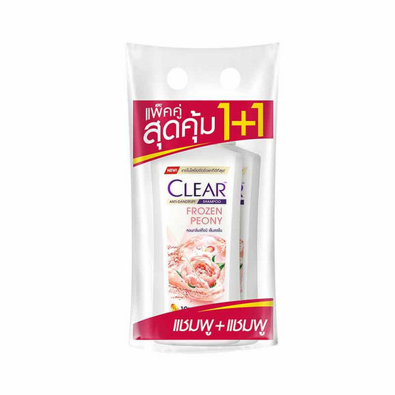เคลียร์ แชมพู สูตรโฟรเซน พีโอนี 350 มล. (แพ็กคู่)