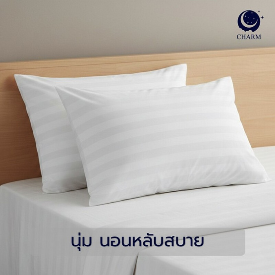 Charm หมอนหนุนใยสังเคราะห์ รุ่น Comfort (แพ็กคู่)