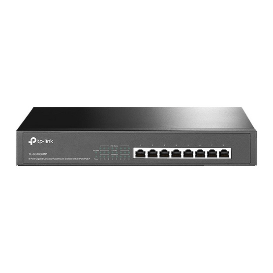 TP-Link TL-SG1008MP 8-Port Gigabit Desktop/Rackmount Switch with 8-Port PoE+