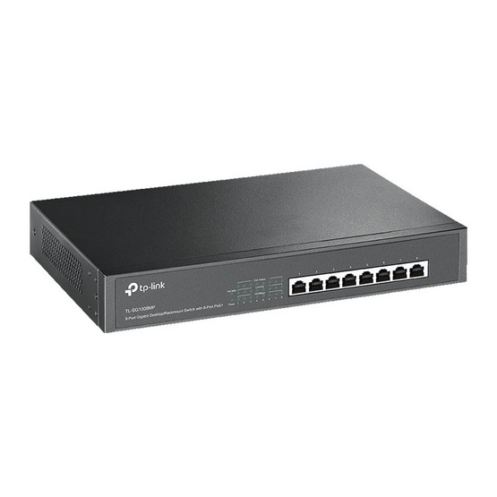 TP-Link TL-SG1008MP 8-Port Gigabit Desktop/Rackmount Switch with 8-Port PoE+