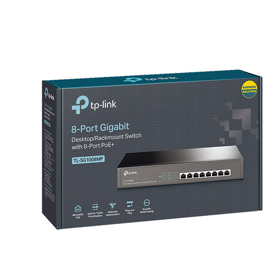 TP-Link TL-SG1008MP 8-Port Gigabit Desktop/Rackmount Switch with 8-Port PoE+