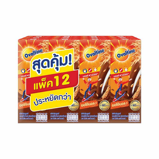 โอวัลติน นมยูเอชที 180 มล. (ยกแพ็ก 12 กล่อง)