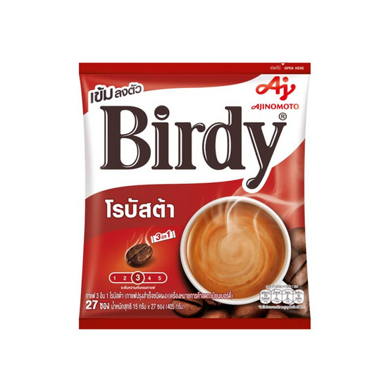 เบอร์ดี้ กาแฟ 3in1 โรบัสต้า 405 กรัม (15 กรัม x 27 ซอง)