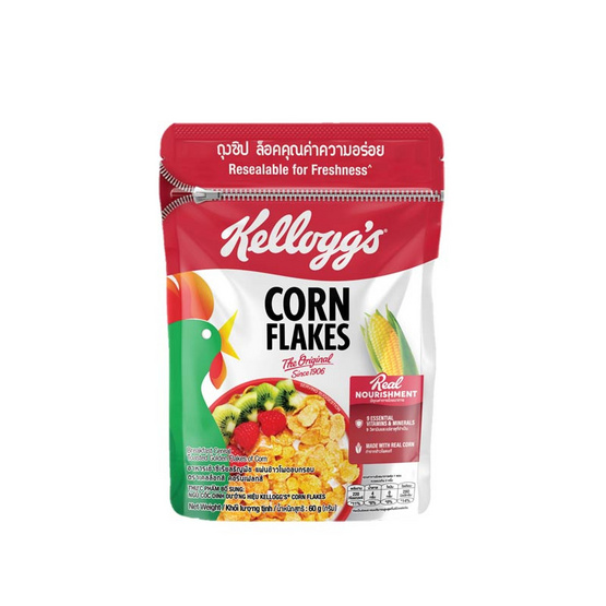 เคลล็อกส์ คอร์นเฟล็กซ์ ถุง 60 กรัม (แพ็ก 4 ชิ้น)