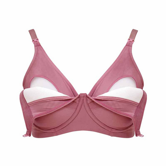 Momtomom Confident Bra บราให้นมJBMP03 สีเลือดหมู