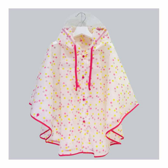 Rain Coat ชุดกันฝนเด็ก PASTEL DOT ชมพู