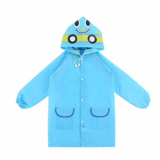 Rain Coat ชุดกันฝนเด็ก ลายการ์ตูน Blue Car