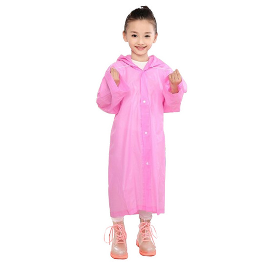 Rain Coat ชุดกันฝนเด็ก FA สีพื้น ชมพู