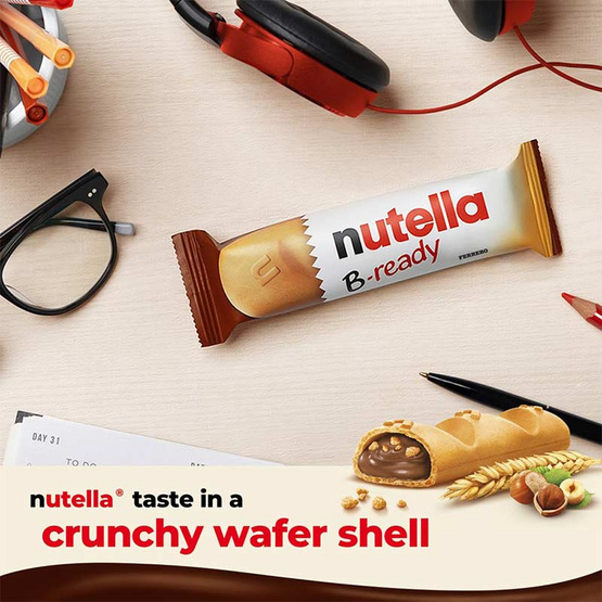 นูเทลล่าบีเรดี้ เวเฟอร์ไส้โกโก้ผสมเฮเซลนัท 22 กรัม