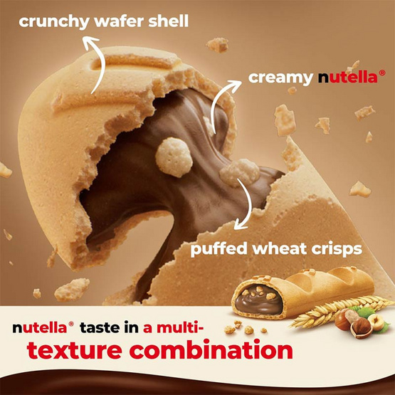 นูเทลล่าบีเรดี้ เวเฟอร์ไส้โกโก้ผสมเฮเซลนัท 22 กรัม