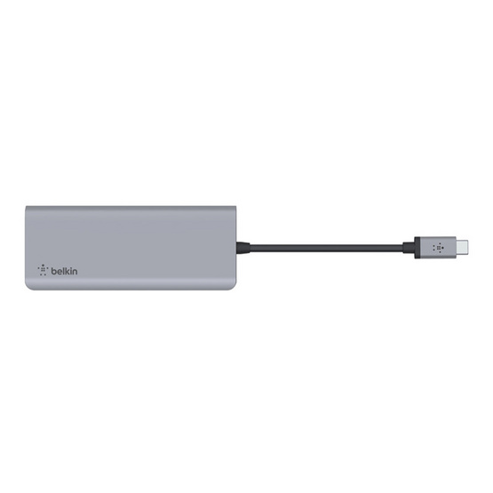 Belkin อุปกรณ์แปลงสัญญาณ (AVC009btSGY) USB-C 7-in-1 Multiport Hub Adapter