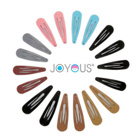 JOYOUS กิ๊บเป๊าะแป๊ะ 1ซอง6ชิ้น (แพ็ก 3 ซอง) คละสี