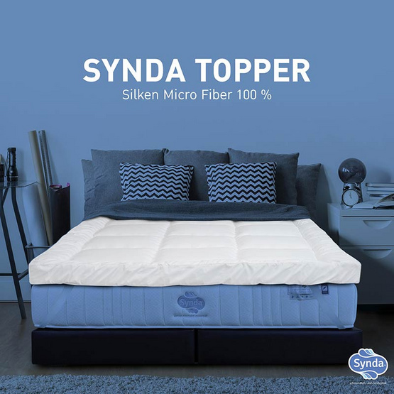 Synda Topper ท็อปเปอร์ เส้นใย4D Silken Micro Fiber (ขนห่านเทียม) หนา 4 นิ้ว