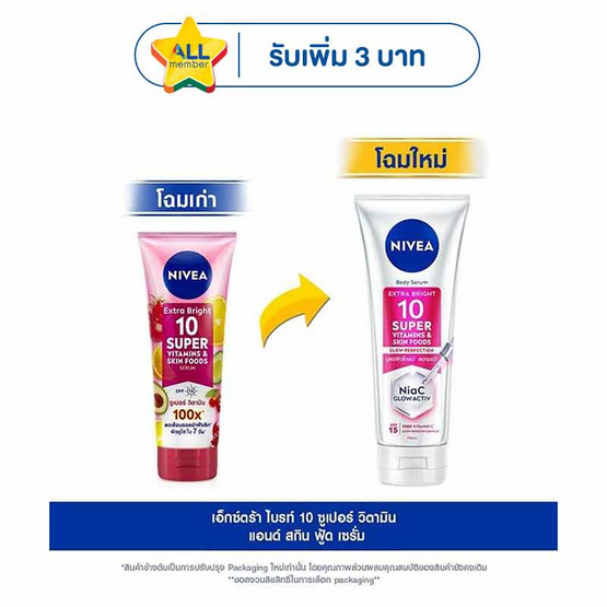 นีเวีย โลชั่น เท็นซูเปอร์วิตามิน & สกินฟู้ด 170 มล.