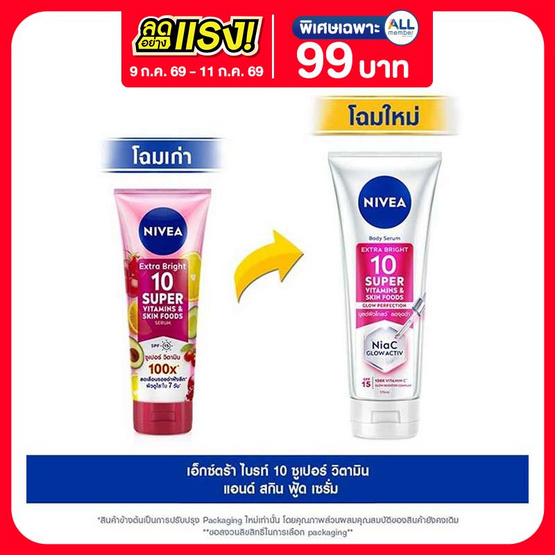 นีเวีย โลชั่น เท็นซูเปอร์วิตามิน & สกินฟู้ด 170 มล.