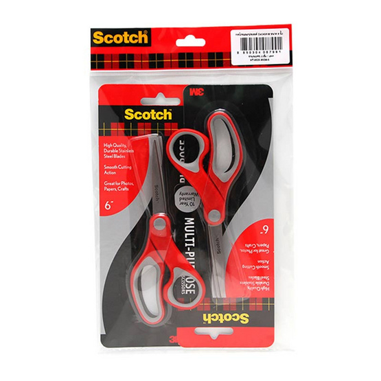 3M Scotch กรรไกร 6 นิ้ว รุ่น Cat1426 (แพ็ก 2 ชิ้น) | Allonline