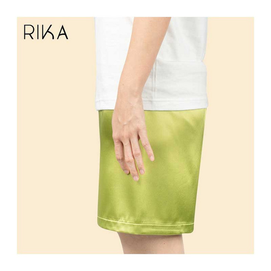 RIKA กางเกงขาสั้นใส่นอน ผ้า SATIN รุ่น FV3038