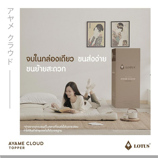 Lotus ท็อปเปอร์ รุ่น AYAME CLOUD DARK GRAY